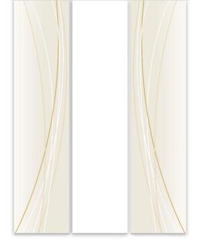 Flächenvorhang Linea tonegold vario dark  3er Serie  3er Set, Schiebegardine, Schiebegardinen, blickdicht, Flächenvorhang blickdicht, Schiebevorhang,